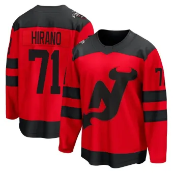 Men's Yushiroh Hirano New Jersey Devils 2024 Stadium Series Jersey - Red Breakaway