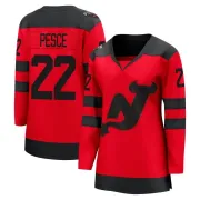 Women's Brett Pesce New Jersey Devils 2024 Stadium Series Jersey - Red Breakaway