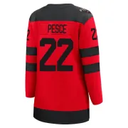 Women's Brett Pesce New Jersey Devils 2024 Stadium Series Jersey - Red Breakaway