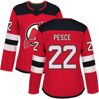 Women's Brett Pesce New Jersey Devils Home Jersey - Red Authentic