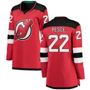 Women's Brett Pesce New Jersey Devils Home Jersey - Red Breakaway