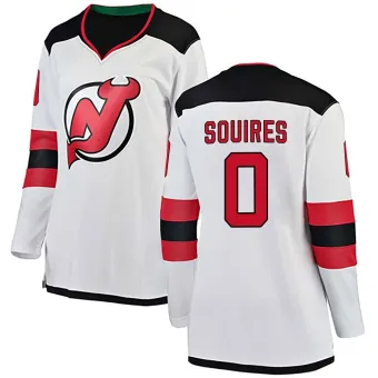 Women's Cam Squires New Jersey Devils Away Jersey - White Breakaway