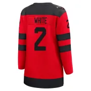 Women's Colton White New Jersey Devils Red 2024 Stadium Series Jersey - White Breakaway