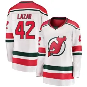 Women's Curtis Lazar New Jersey Devils Alternate Jersey - White Breakaway