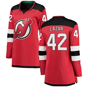 Women's Curtis Lazar New Jersey Devils Home Jersey - Red Breakaway