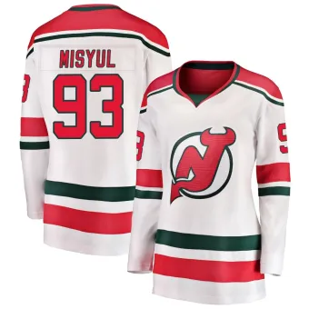 Women's Daniil Misyul New Jersey Devils Alternate Jersey - White Breakaway