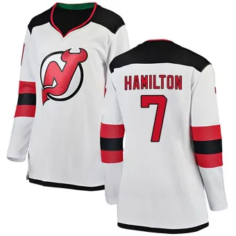 Women's Dougie Hamilton New Jersey Devils Away Jersey - White Breakaway