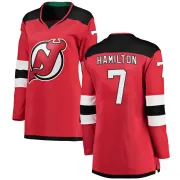 Women's Dougie Hamilton New Jersey Devils Home Jersey - Red Breakaway