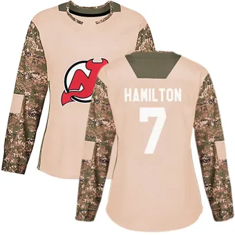 Women's Dougie Hamilton New Jersey Devils Veterans Day Practice Jersey - Camo Authentic