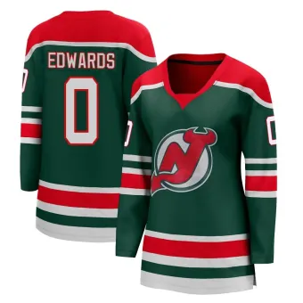 Women's Ethan Edwards New Jersey Devils 2020/21 Special Edition Jersey - Green Breakaway