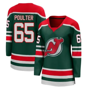 Women's Isaac Poulter New Jersey Devils 2020/21 Special Edition Jersey - Green Breakaway