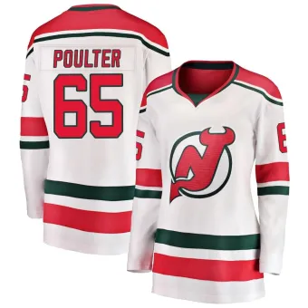 Women's Isaac Poulter New Jersey Devils Alternate Jersey - White Breakaway