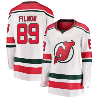 Women's Josh Filmon New Jersey Devils Alternate Jersey - White Breakaway