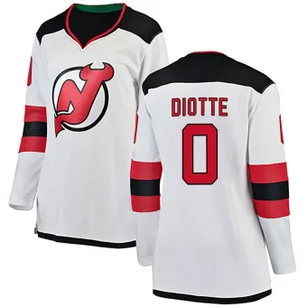 Women's Mikael Diotte New Jersey Devils Away Jersey - White Breakaway