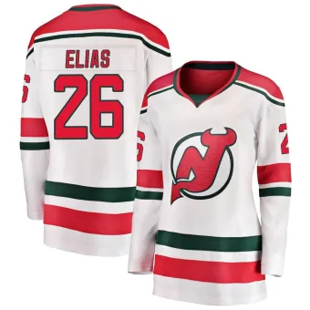 Women's Patrik Elias New Jersey Devils Alternate Jersey - White Breakaway