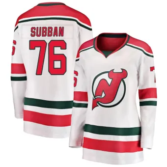 Women's P.K. Subban New Jersey Devils Alternate Jersey - White Breakaway