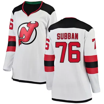 Women's P.K. Subban New Jersey Devils Away Jersey - White Breakaway