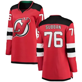 Women's P.K. Subban New Jersey Devils Home Jersey - Red Breakaway