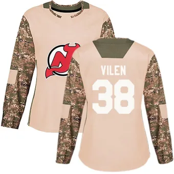 Women's Topias Vilen New Jersey Devils Veterans Day Practice Jersey - Camo Authentic