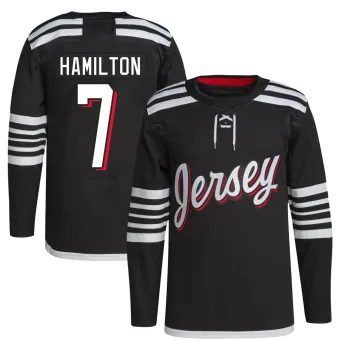 Youth Dougie Hamilton New Jersey Devils 2021/22 Alternate Primegreen Pro Player Jersey - Black Authentic