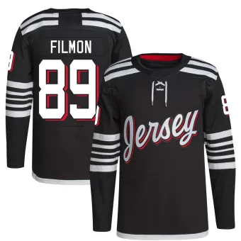 Youth Josh Filmon New Jersey Devils 2021/22 Alternate Primegreen Pro Player Jersey - Black Authentic