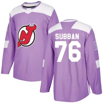 Youth P.K. Subban New Jersey Devils Fights Cancer Practice Jersey - Purple Authentic