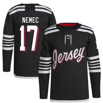 Youth Simon Nemec New Jersey Devils 2021/22 Alternate Primegreen Pro Player Jersey - Black Authentic